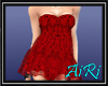 AR!SHORT RED LACY