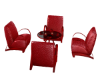 Red Leather Table