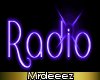 Purple Neon (Radio) Sign