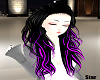 Black Purple Messy Hair