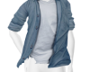 open air blue shirt
