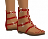 Red Flats Sandals