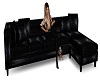 Balck leather Sofa