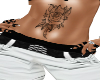 xV| Tummy Rose Tattoo