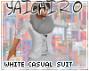 White Casual Suit