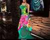 Vivid Spring Dress XXL