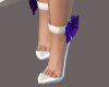 purple floral heels