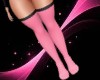 Pink w/Black Socks