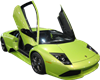 3D Green Lamborghini