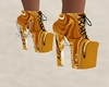 Gold Merle Ankle Boots