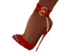 "Coqueta" Red Heels