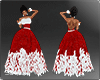 !7 Holiday Feather Gown