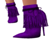 Purple Tassel Boots