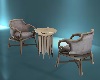 Cream Chair Set