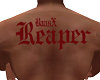 BaasX reaper back tattoo