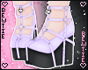 B. Lilac Strapped Heels