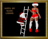 (AL)Santa On Glas Ladder