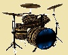 Gold black blue drums
