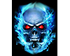 Fire Blue Skull