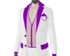 PURPLE AND WHITE SUIT