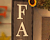 Fall Sign w Sunflower