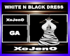 WHITE N BLACK DRESS