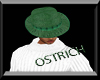 [CB] GREEN OSTRICH HAT
