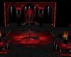 black and red rose room