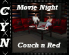 Movie Night Couch n Red