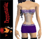 Chained Body Suit PURPLE