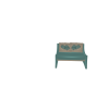 Teal And Silver Chair