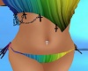Rainbow bikini bottoms