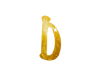 D gold sign name