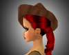 Red Psille hat/hair