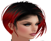 HAIR - BLACK / RED