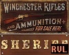 western sign two sided