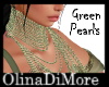 (OD) Green Pearls neckl.