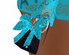 Marc J Bow Purse Aqua