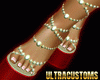 SANDALS* GOUD RED