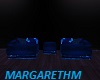 Blue modern couch