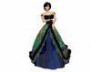 )Peacock Gown Sheer(