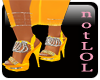 yellow heels sparkly