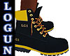 LG1 Black & Gold Boots