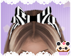 +Stripped Hair Bow Band