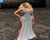 silver ball gown,