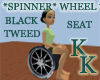 (KK)SPNNR WHEEL BLK SEAT