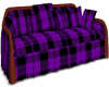 Purple Tartan sofa