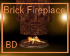[BD] Brick Fireplace