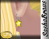 S ! Lucy Star earrings.