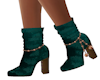 Green Dark Teal Boots